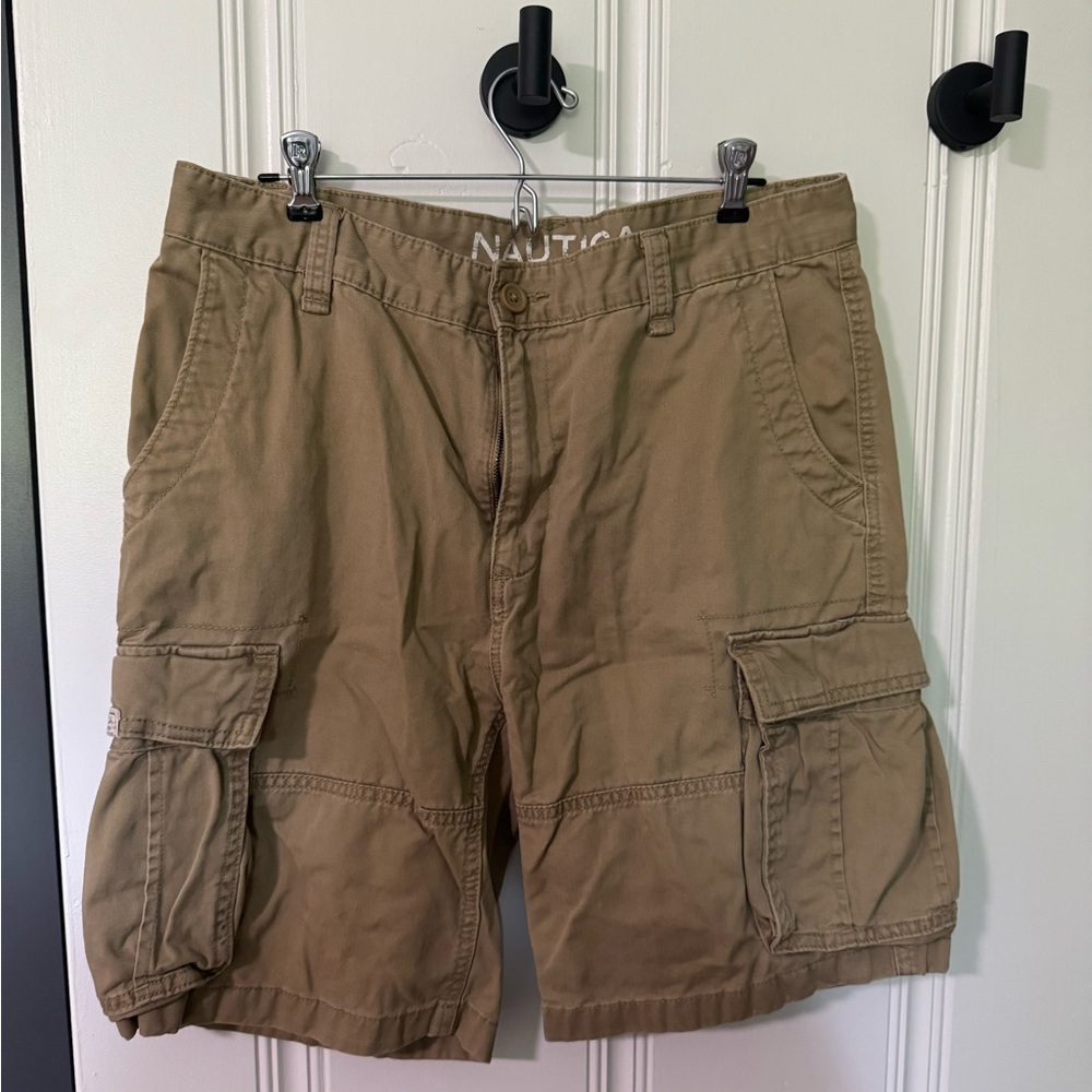 Nautica Men's Khaki Cargo Shorts